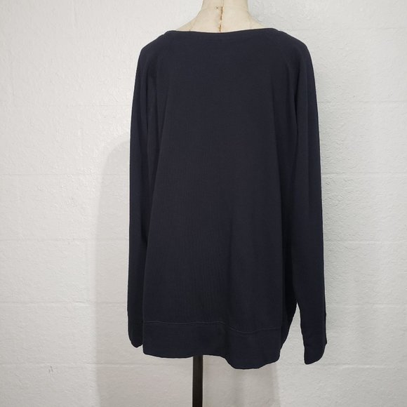 Xersion Round Neck No Pain No Champagne Logo Black Sweatshirt Size XXL - Picture 6 of 16